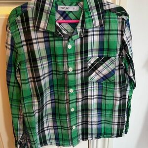 Vibrant Plaid Button Down Shirt for Kids